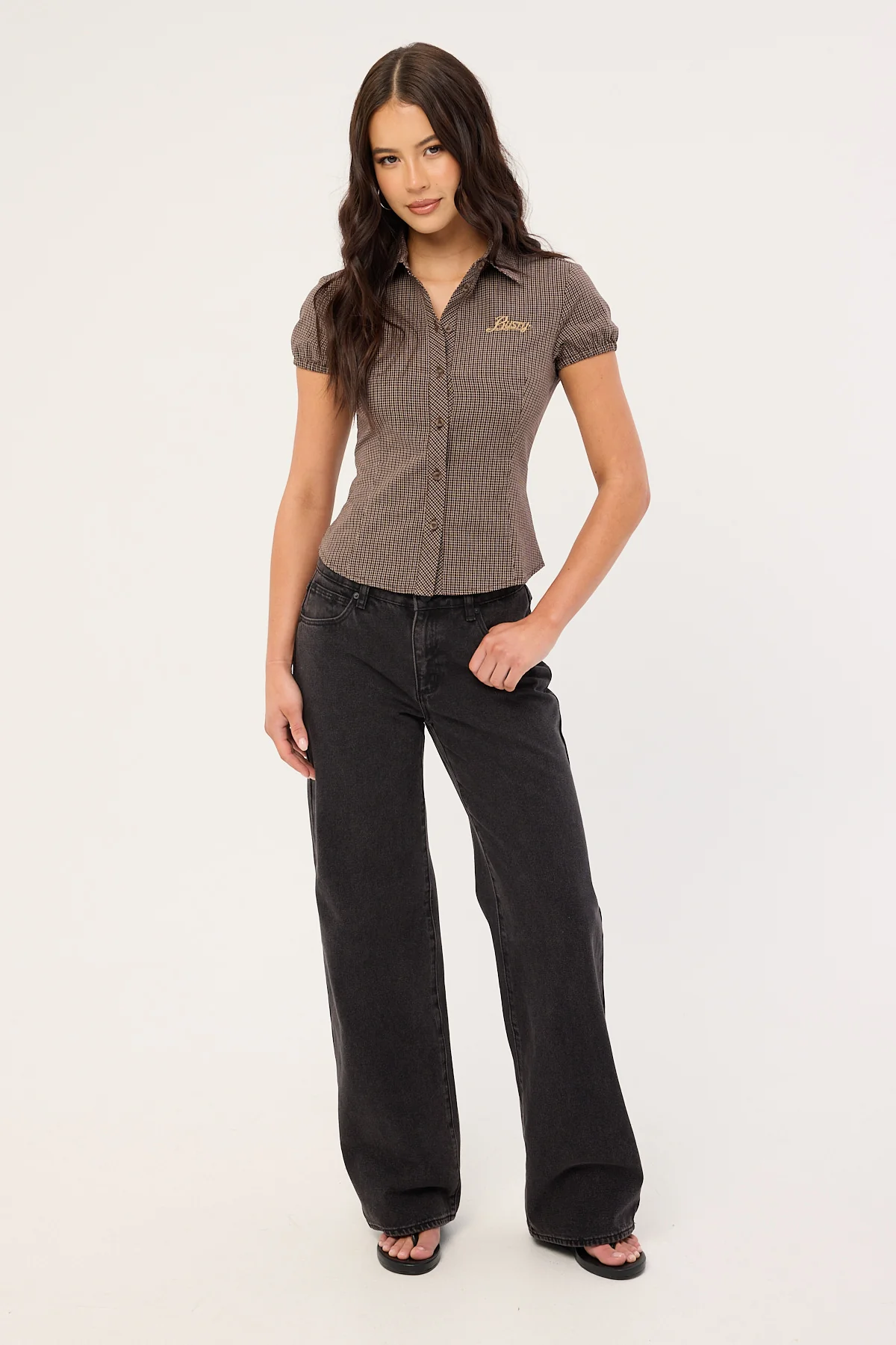 Rusty Missy May Check Shirt Java Plaid - Image 6