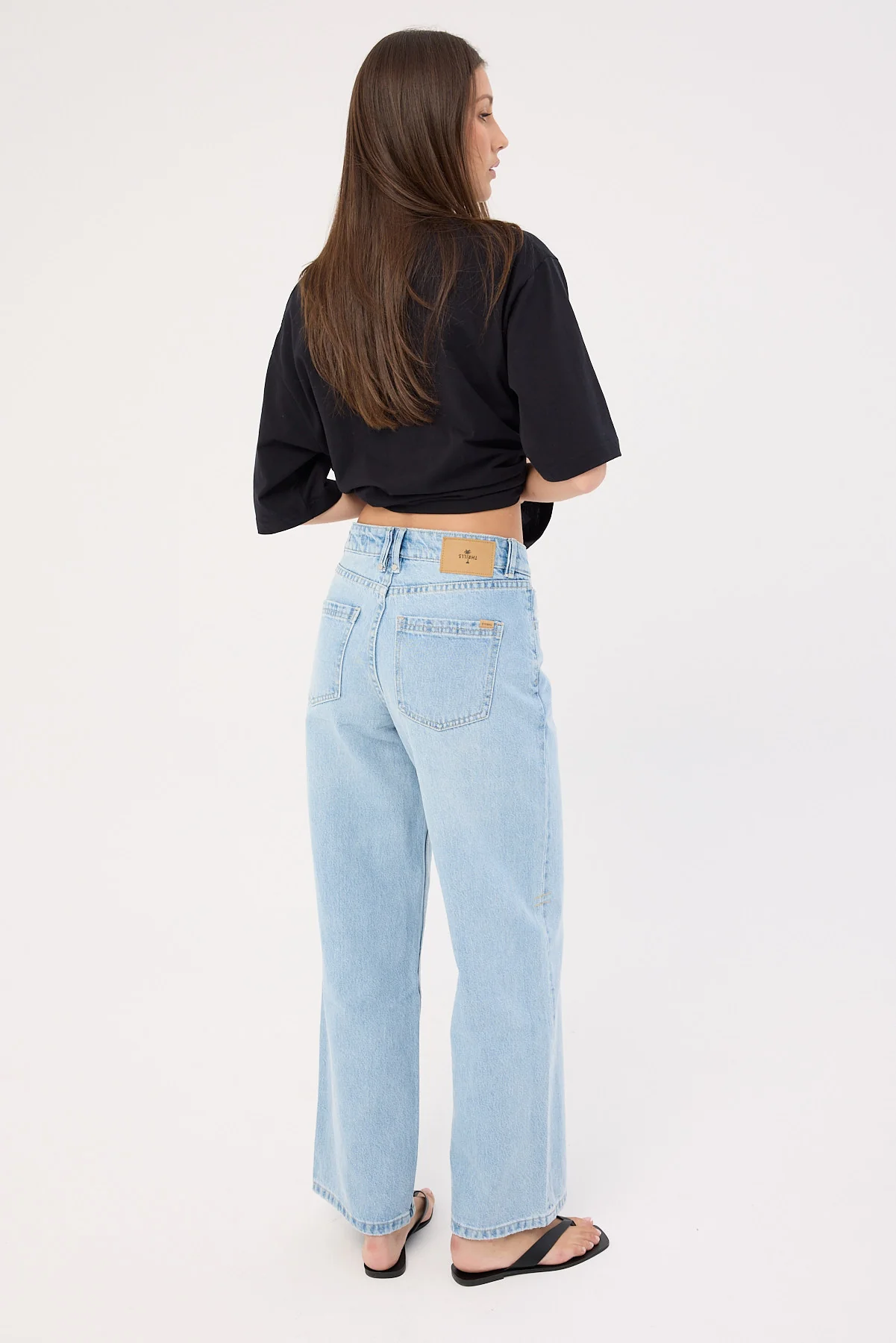 Thrills Billie Low Baggie Jean Ash Blue - Image 7