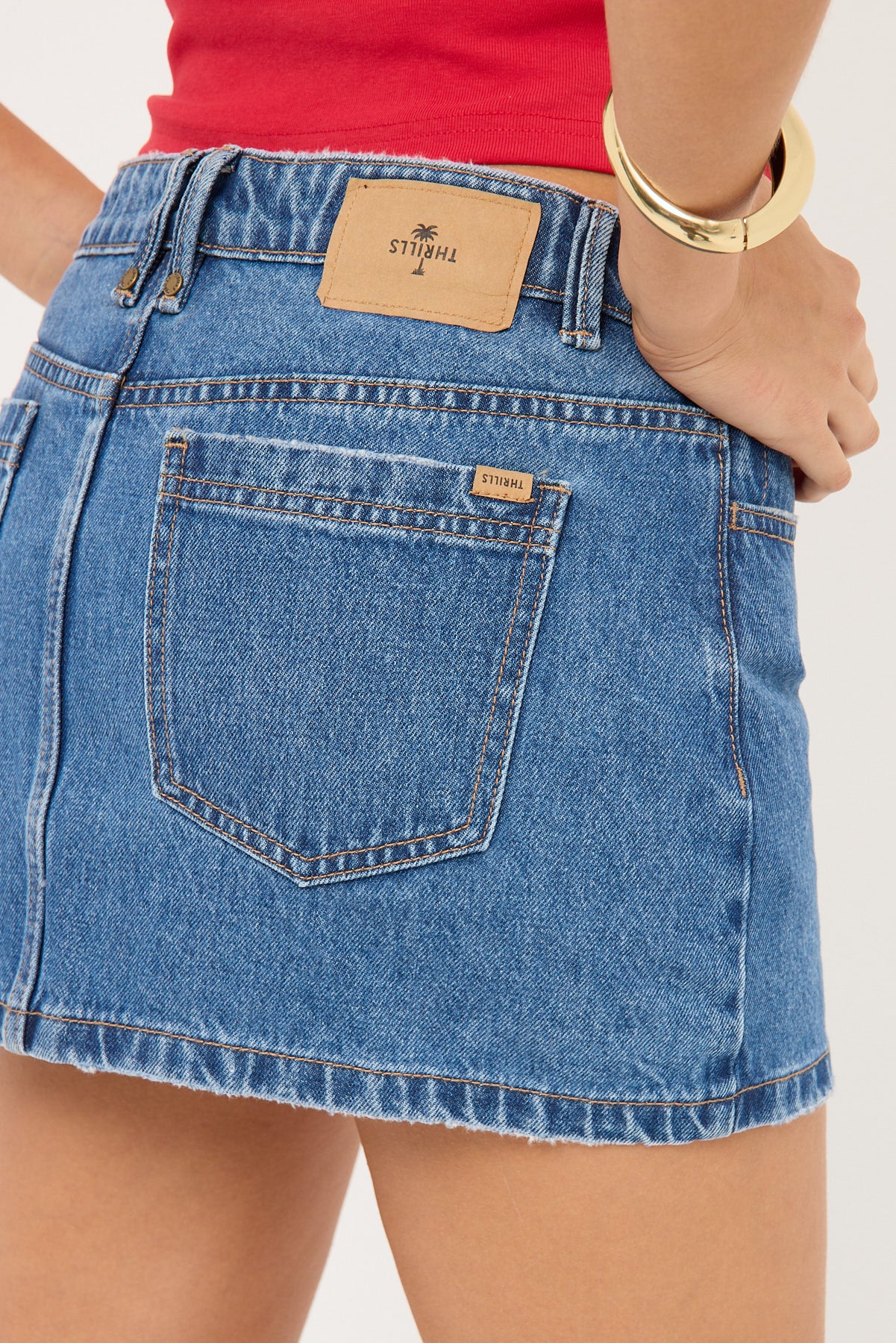 Thrills Sophie Mini Skirt Highway Blue - Image 7