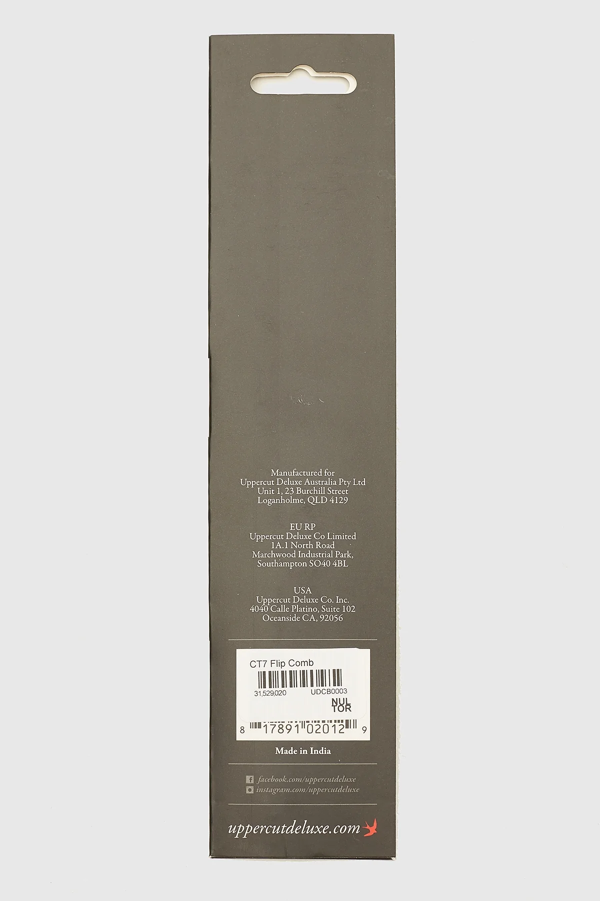 Uppercut Deluxe CT7 Flip Comb Tort - Image 5