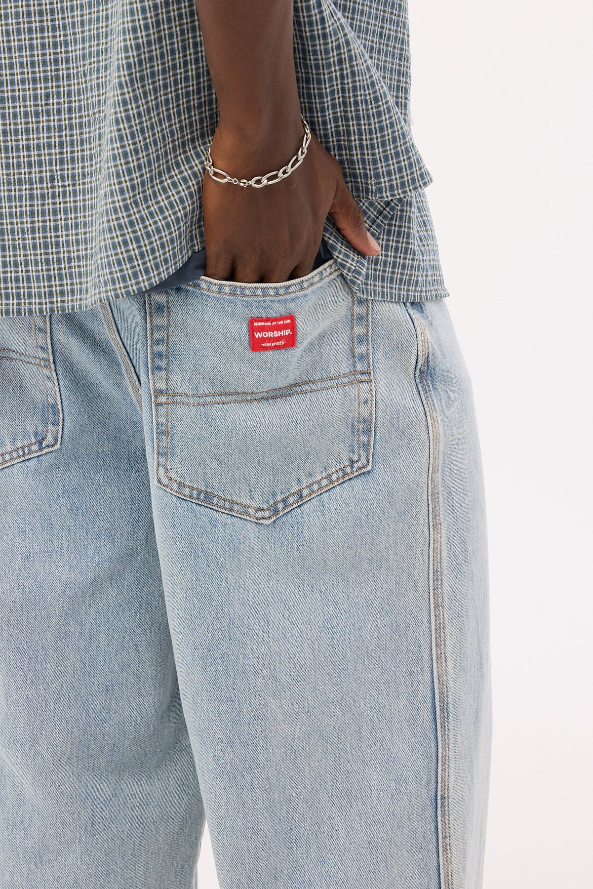 Worship Big Dawgs Jean Worn Blue - Image 6