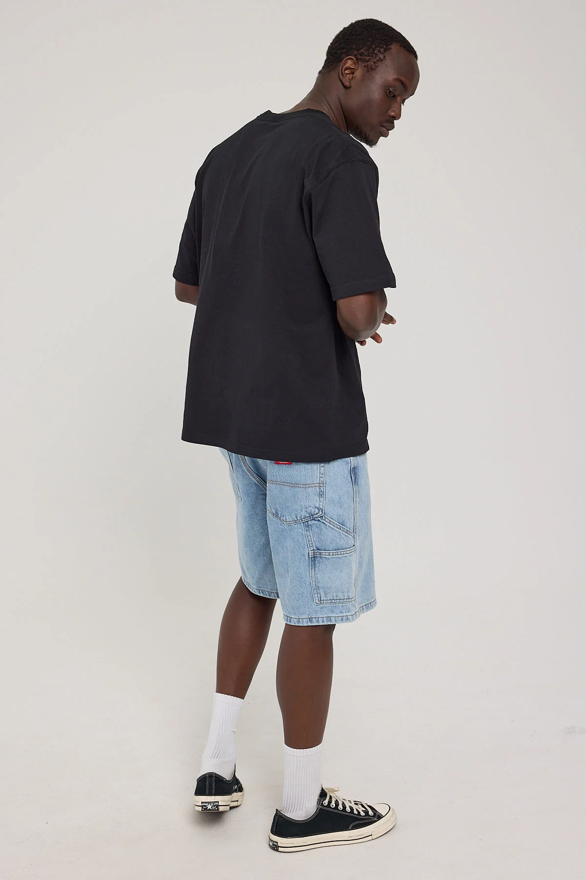 Worship Carpenter Jean Short Worship Worn Blue - Image 5