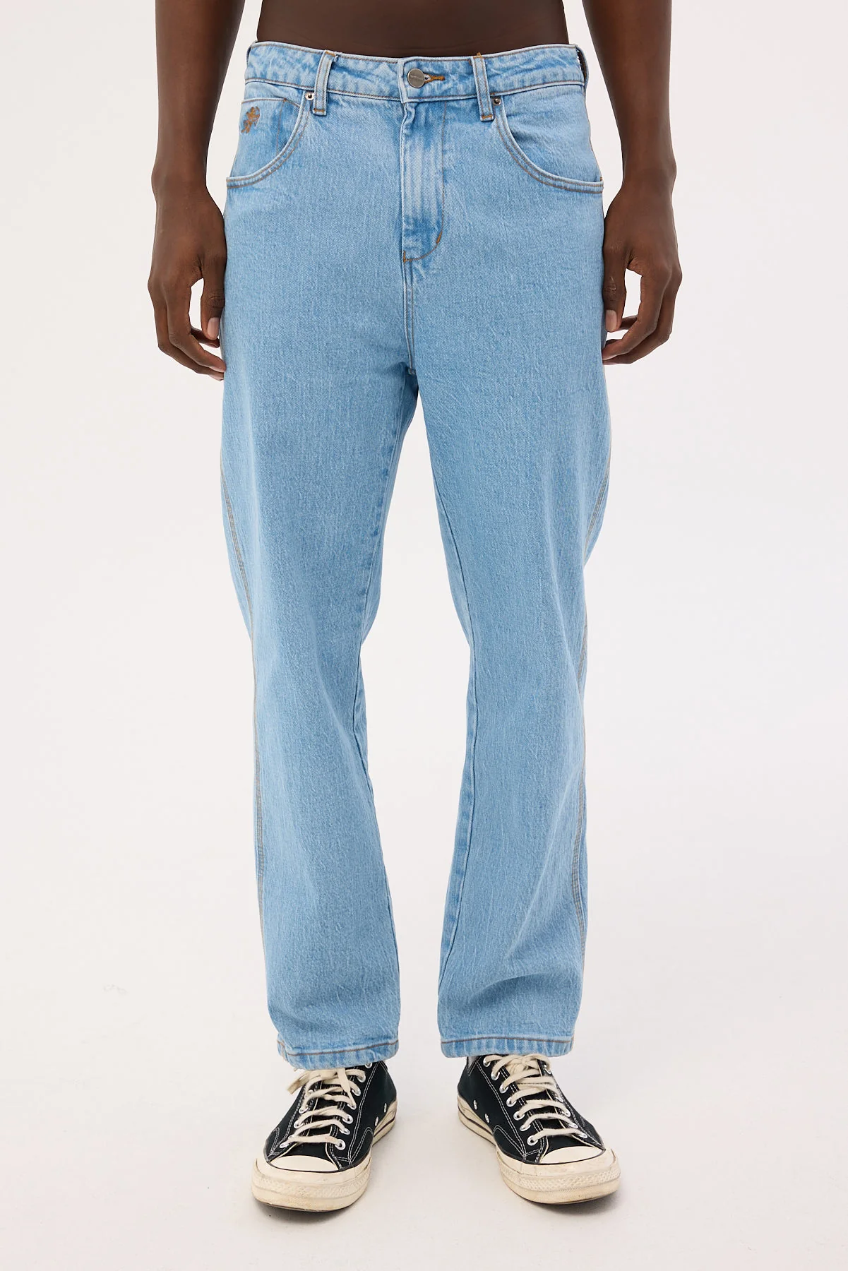 Worship Lounger Jean Electric Fade Blue - Image 8