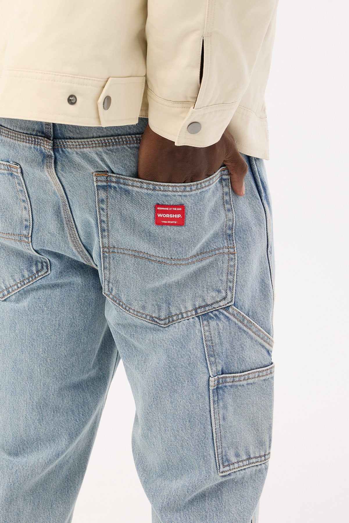 Worship Carpenter Jean Worship Worn Blue - Image 7